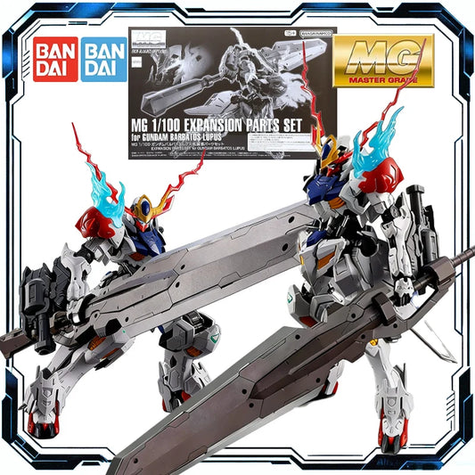 Bandai Original MG 1/100 Gundam Barbatos Lupus Expansion Parts Set PB Model Kit Action Figure Toys for Boys Girls Kids Gift