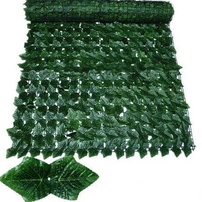 For Home Outdoor Garden Balcony Decoration Fake Plant Artificial Ivy Hedge Green Leaf Fence Board Artificial Privacy Fence