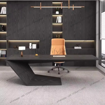 LJY Creativity Modern Computer Desks Designer Conference Work Reception Office Desk European Art Mesa Escritorio Office Furnitur
