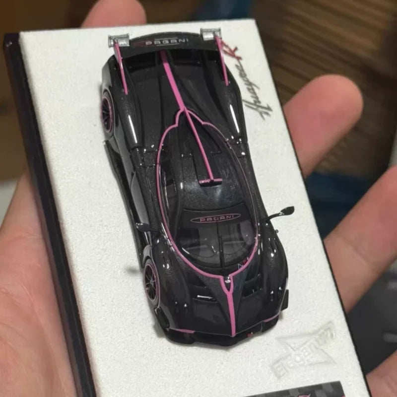 In stock DMY 1:64 Huayao R police car 005 resin miniature replica car model,adult statue,boy toy,children's holiday gift