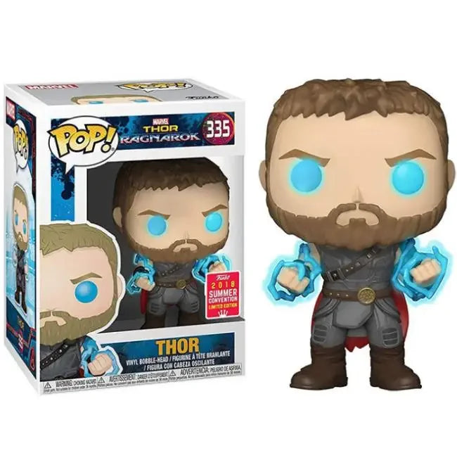 Funko POP The Avengers Tony Stark 225 Black Widow 454 Iron Man 304 Thanos Black Panther Thor Spiderman Figure Model Toy Kid Gift