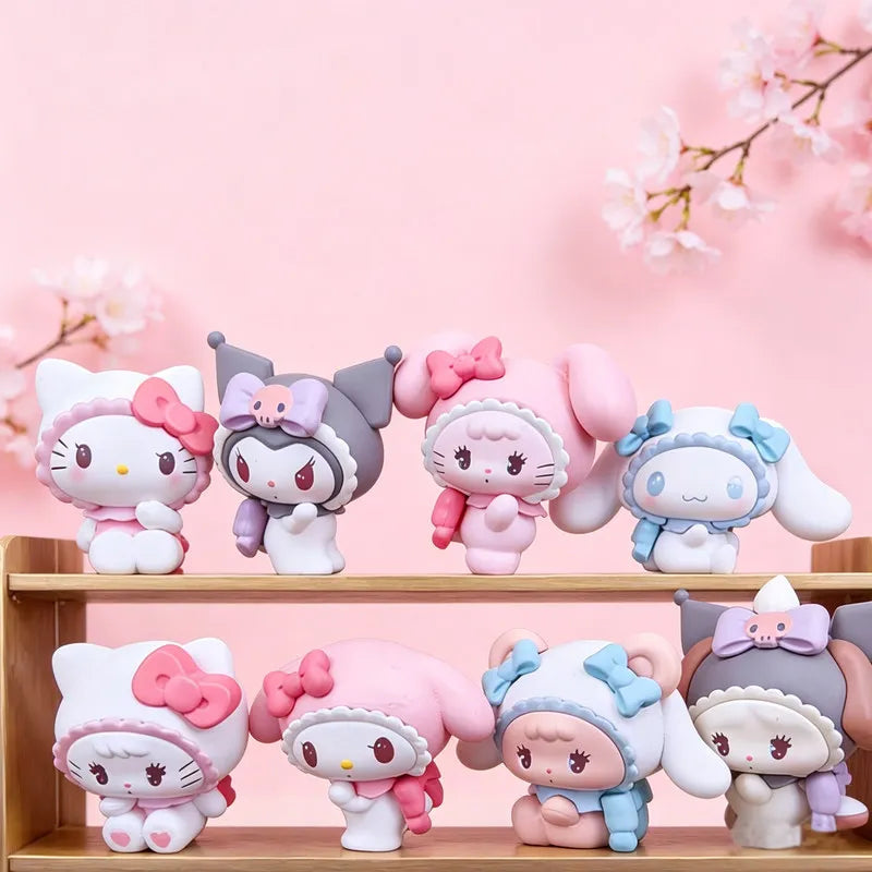 New Product In Stock Kt Cat Kuromi Co Branded Blind Box Figurine Toy Cute Desktop Ornament Holiday Surprise Gift For Fans