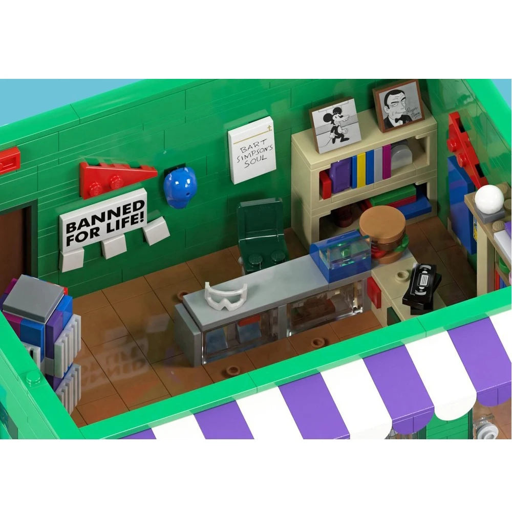 MOC Building Modular Robot Dungeon with Baseball Card Store Street Scene Collectible Building Blocks DIY Assembly Toy Boy Gift