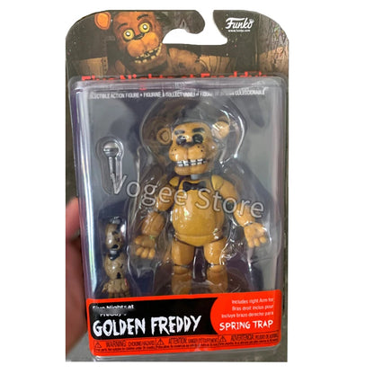 FNAF Figures Freddy Bonnie Foxy Chica Fazbear Bear Action Figure PVC Collection Sundrop Moondrop Figurine Model Doll Toys Gifts