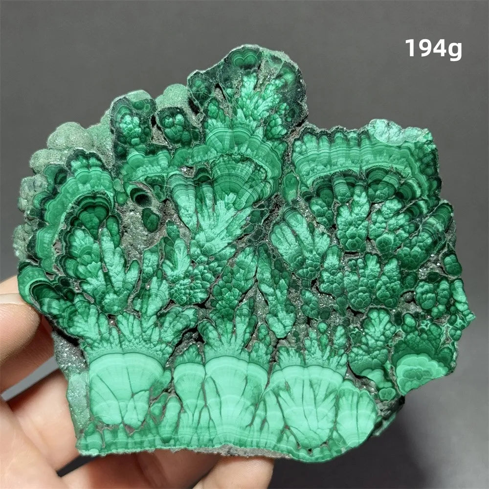5A+ Natural Malachite Mineral Raw Stone Slice Home Office Feng Shui Decoration Therapy Spiritual Meditation Gem