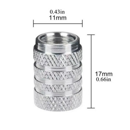 4pcs Universal Car Wheel Tire Valve Stem Caps Dust Covers Aluminum Tire Wheel Stem Air Valve Cap Car Accessories