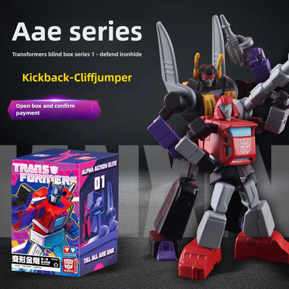 AULDEY Transformers Action Figure Collectible Toy Optimus Prime Megatron Blind Box Set with Movable Joints Design Model Gift Set