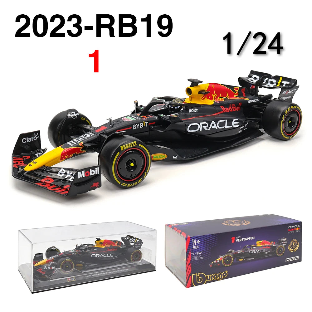 Bburago 1:24 2022~2025 F1 serie various style Mercedes-AMG W15 #44Hamilton #63George  Alloy Car Model Ferrari Red Bull McLaren