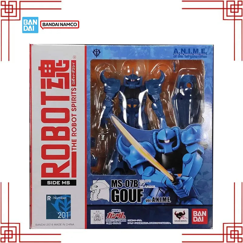 Bandai Gundam The Robot Spirits MS-07B Gouf Action Figure Model Kit Gunpla Building Kit Anime Collectibles Toys For Boys Gift