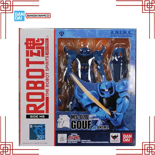 Bandai Gundam The Robot Spirits MS-07B Gouf Action Figure Model Kit Gunpla Building Kit Anime Collectibles Toys For Boys Gift