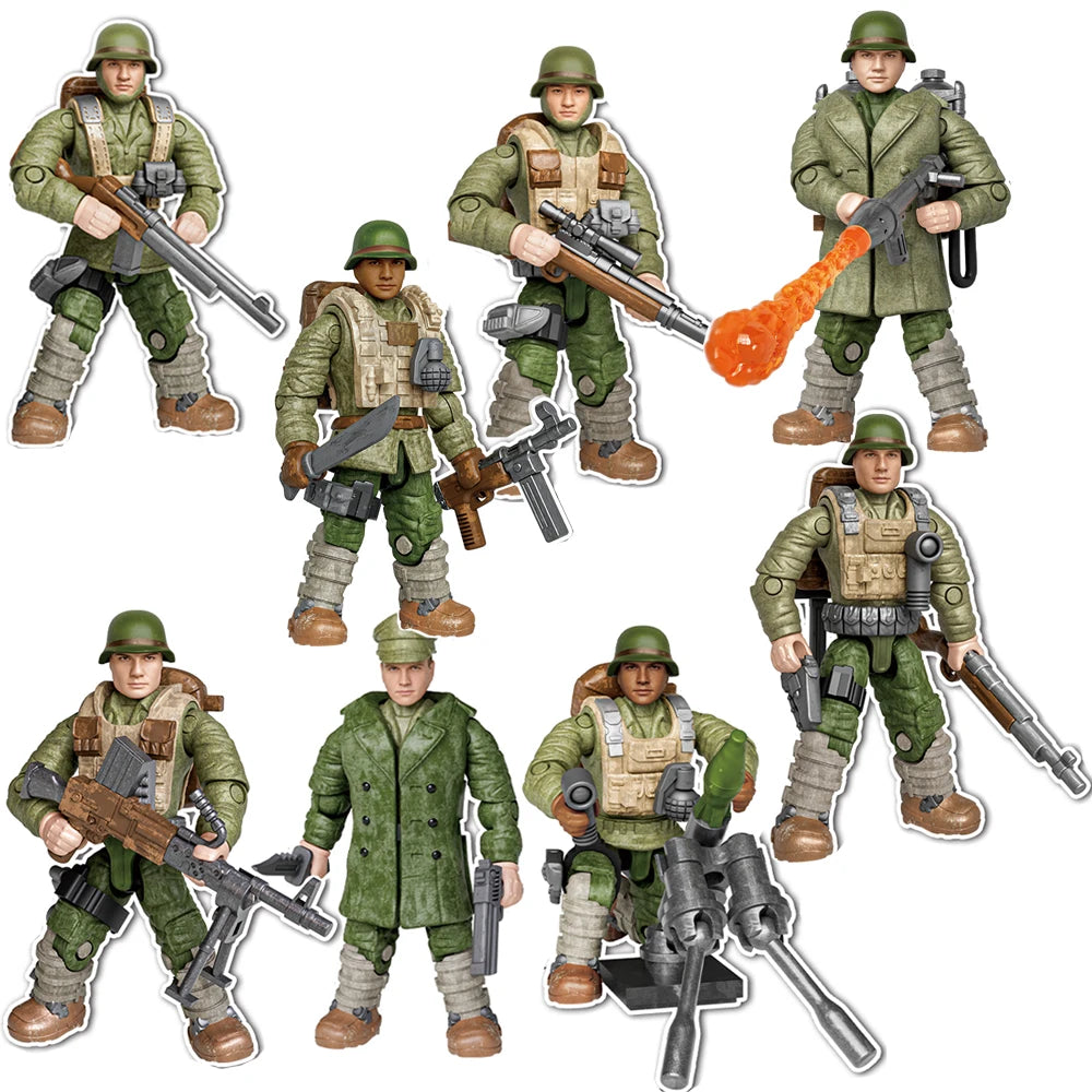 World War Army Military Soldiers Special Forces Model Assemble Building Blocks Bricks Children's Toys Gift