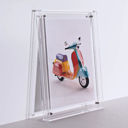 Colours Acrylic Photo Frame Translucent Picture Frame for Wall Hanging,Desktop Bedroom Living Room Study Wall Decoration