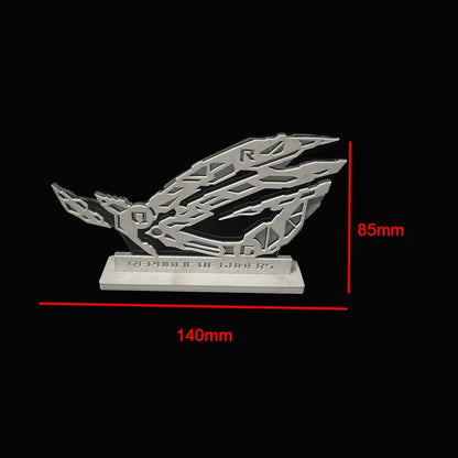 ARGB Desktop Computer Figure Acrylic,DIY Gaming Cabinet Decorative ROG Ornaments Lighting 5V 3PIN AURA SYNC