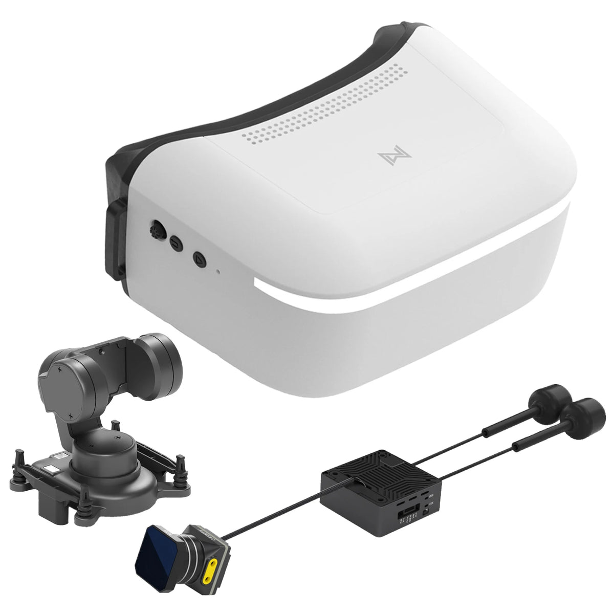 Walksnail Avatar HD Goggles L Moonlight Kit 4K/60FPS GM3 Gimbal Head Track System All-in-One Set For Wltoys RC Car HD FPV Racing