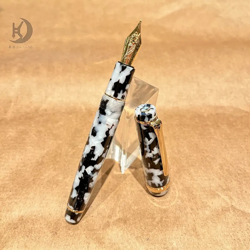 JX 21 Luxury Premium Business Writing Acrylic Calligarphy Pen, Unique Design Souvenir Fountain Pen, Ideal for Executive