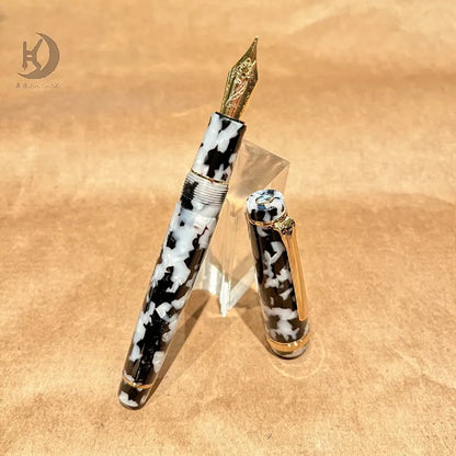 JX 21 Luxury Premium Business Writing Acrylic Calligarphy Pen, Unique Design Souvenir Fountain Pen, Ideal for Executive