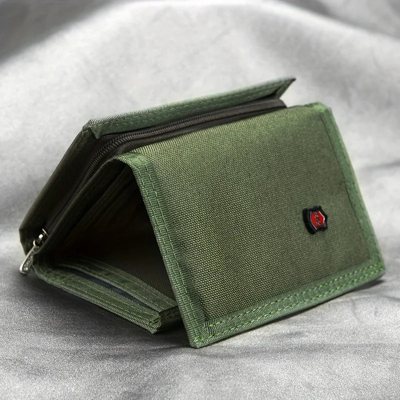 Korean Version, Wallet Zipper Coin Bag Multi-Function Classic Hot Wallet Khaki Card Bag Folding