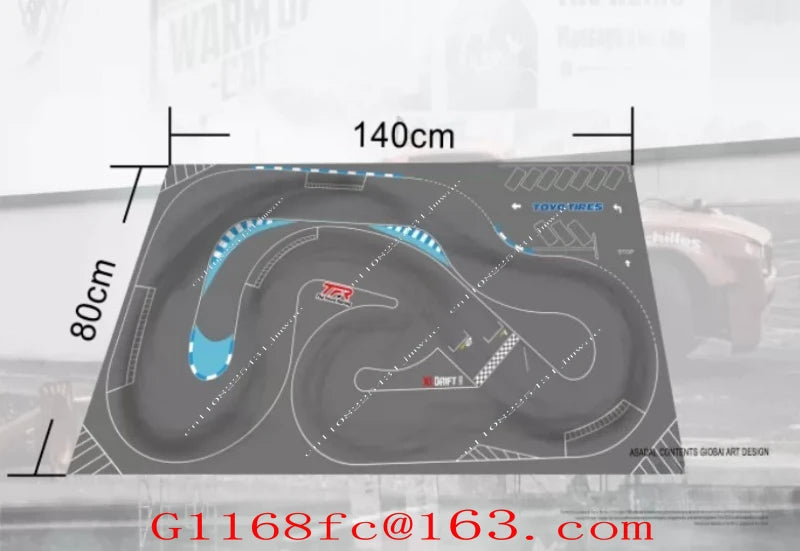 Drift Track Map Professional Simulation NEZ 1/64 1/76 Track