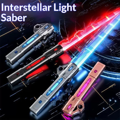 Children's Boy Laser Sword Planet Telescopic Light-Up Sword Two-In-One Multicolor Flashing Fluorescent Stick Toy Gift