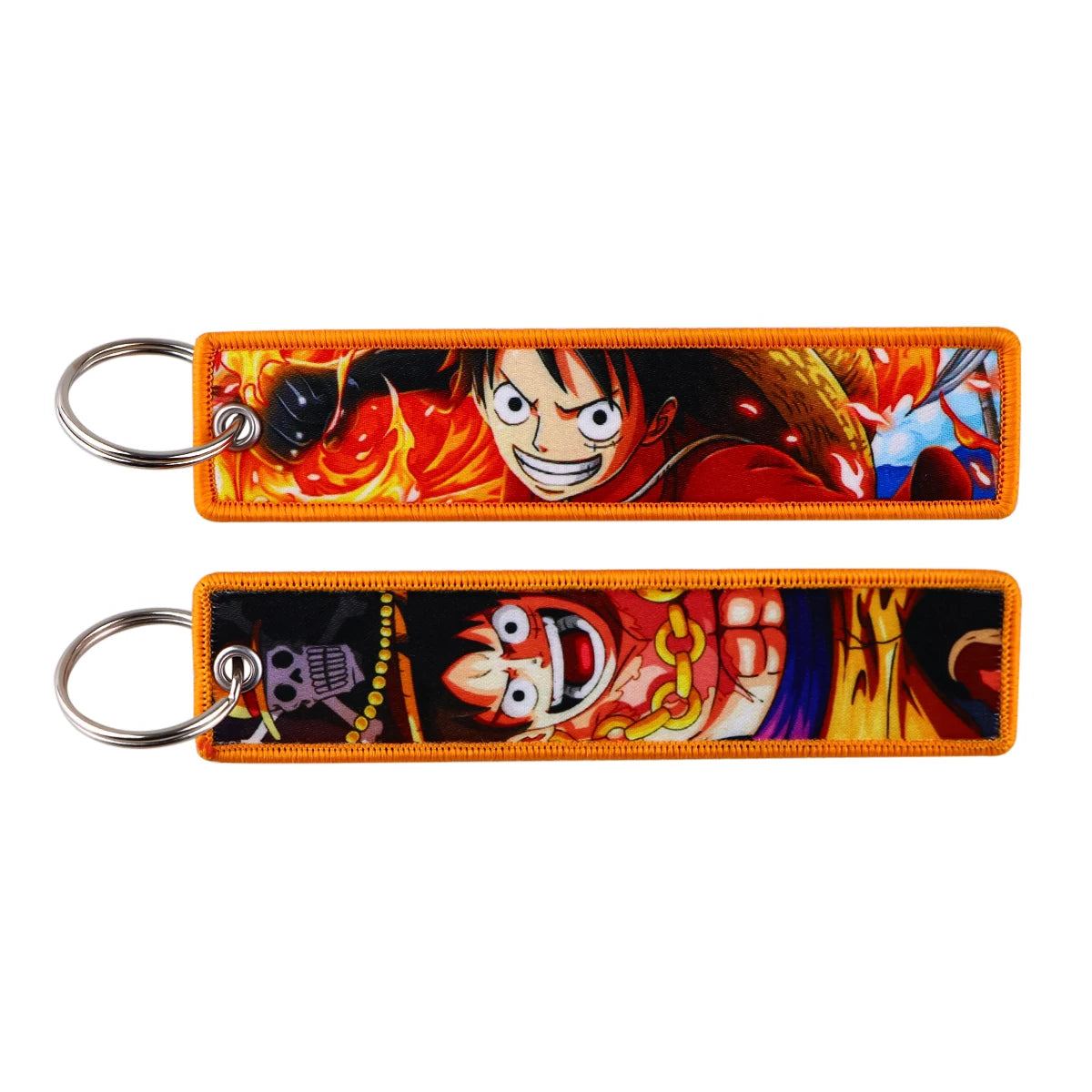 Cool Man Embroidery Key Fobs Keychains for Women Anime Key Tags Keyring Accessories Toys Gift