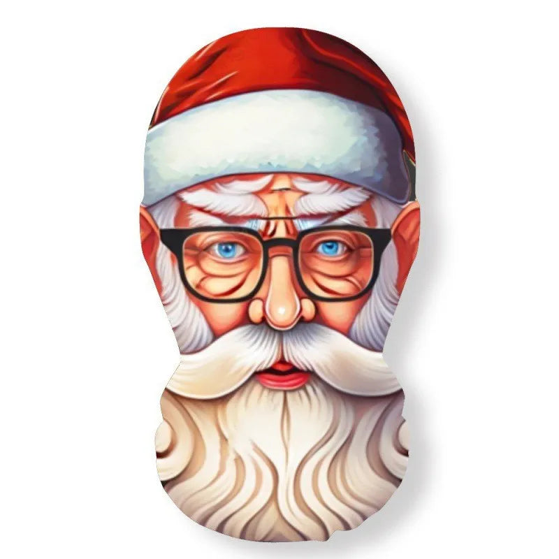 Christmas Series Skull Mask Party Cosplay Santa Claus Elastic Mesh Breathable Full Face Masks Funny Props Balaclava Headcovers