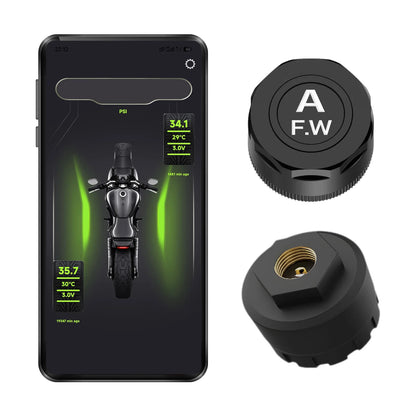 Motorcycle TPMS 2 Sensors Bluetooth 5.0 Tire Pressure Monitoring System Pit Bike Tyre Tester Diagnostic Set Moto Accessories