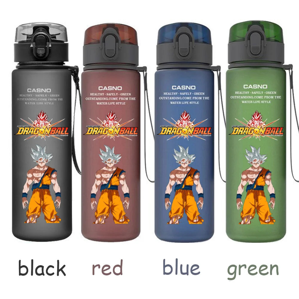 560ML Dragon Ball Water Cup Children Portable Plastic Goku Vegeta Bulma Cartoon Outdoor Large Capacity Sport Water Bottle Gift