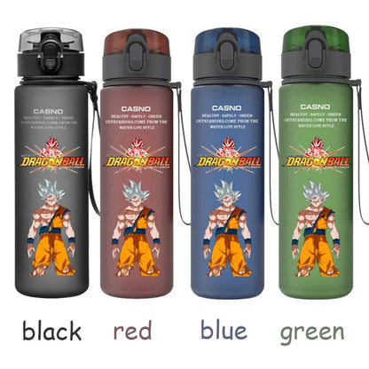 560ML Dragon Ball Water Cup Children Portable Plastic Goku Vegeta Bulma Cartoon Outdoor Large Capacity Sport Water Bottle Gift