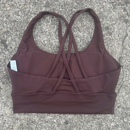 Solid Color Soft Cross Back Women Fitness Bra Tights Yoga Vest High Strength Shockproof Gym Sports Top Push Up With Chest Pad