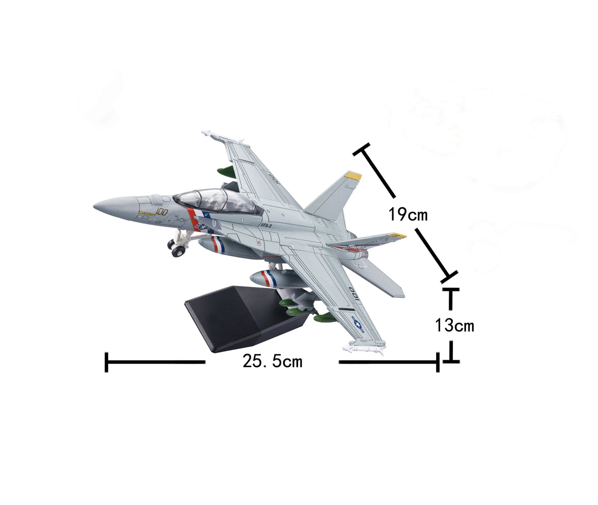 1:72 Scale Replica F18 F-18 VF103 Grumman Tomcat Super Hornet F/A-18F Pirate Flag Fighter US Navy Plane Military Model Toys Kids