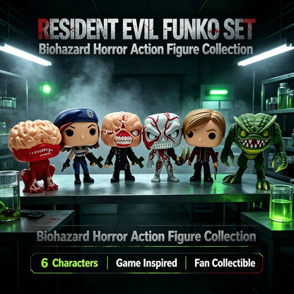 Resident Evil POP Style Figures Zombie Monster Character PVC Doll Desktop Decor Collectible Model Toy Gift for Gaming Fans