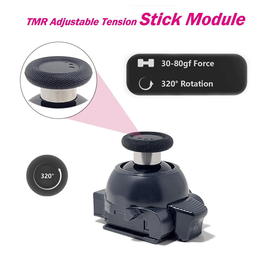 Replacement Stick Module for PS5 Edge Controller TMR Joystick Adjustable Tension Module 3D Analog ThumbStick Anti-Drift Durable