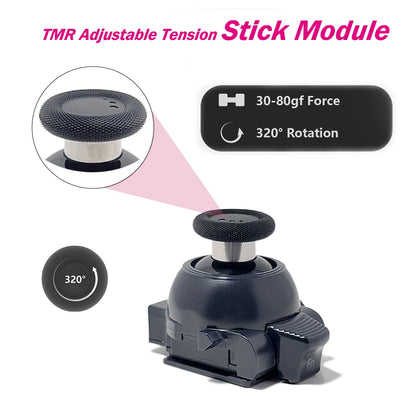 Replacement Stick Module for PS5 Edge Controller TMR Joystick Adjustable Tension Module 3D Analog ThumbStick Anti-Drift Durable