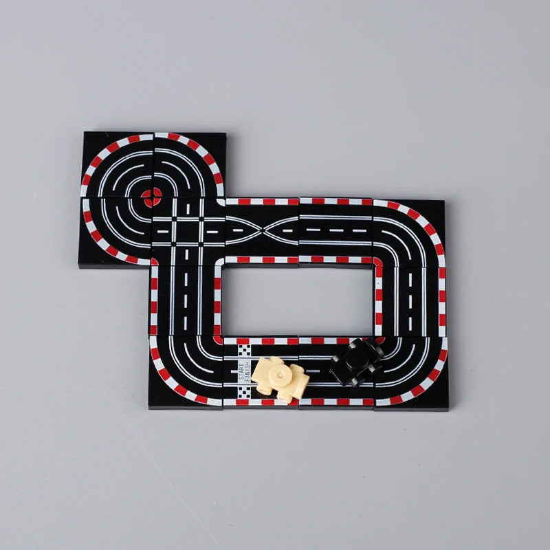 DIY City Tiles Printed Building Blocks Street View Ghost Pumpkin Medical Stretcher Music Package Bricks Christmas Halloween Toys