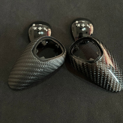 Real Carbon Fiber Gear Shift Knob Cover Replacement for BMW M2 M3 M4 M5 M6 F87 F80 F82 F83 F10 F12 F13 F06