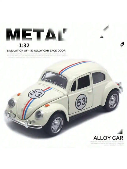 1:32 Volkswagen Beetle Alloy Car Metal Classic Toy Model with Pull Back Function Vehicles for Child Gifts
