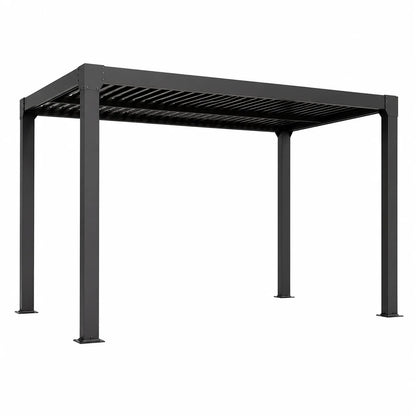 Motorized Bioclimatic Aluminum Pergola Adjustable Louvered Roof Outdoor Garden Gazebo For Patio Yard Deck All Weather Use