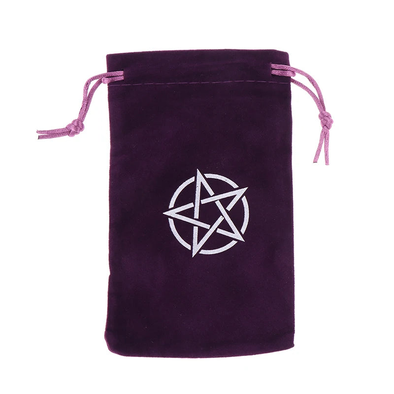 1Pc Velvet Tarots Oracle Cards Storage Bag Runes Constellation Witch Divination Accessories Jewelry Dice Drawstring Pouch