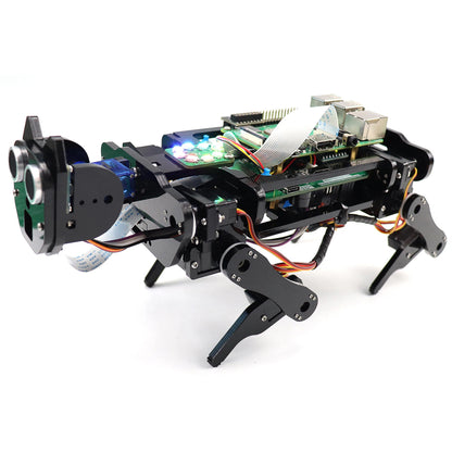 Freenove Robot Dog Kit for Raspberry Pi 5 4 B 3 B+ Zero 2 W, Walking, Self Balancing, Face Recognition, Ball Tracing, Ultrasonic