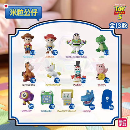 JANDOOM  Toy Story Stitch Mickey Mouse Winnie Zootopia Doraemon Action Figure Rice Grains Doll Model Blind Box Toys Modei Gifts