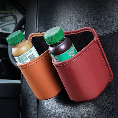 Car Door Cup Holder Box Universal Drink Rack Storage Bin Back Clip Design Car Seat Back Water Cup Box Organizer Pocket