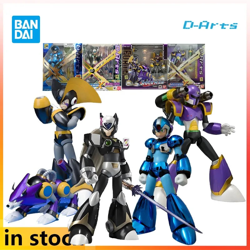Bandai Original D-arts Mecha Products Are Movable Rockman FORTE Anime Action Figure Model Toys Model Ornaments Gifts for Boys