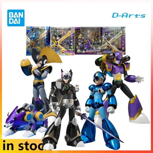 Bandai Original D-arts Mecha Products Are Movable Rockman FORTE Anime Action Figure Model Toys Model Ornaments Gifts for Boys