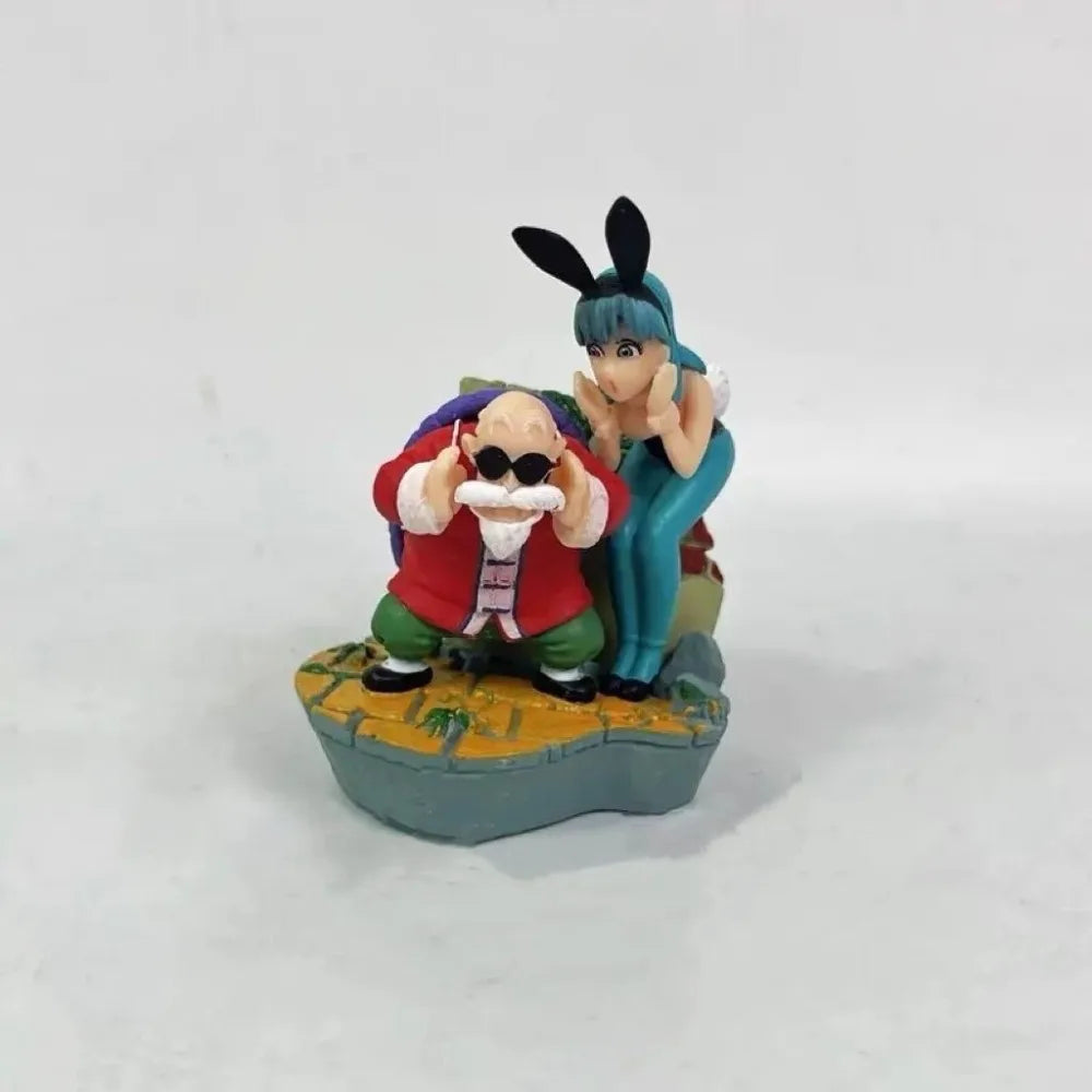 7-8cm Anime Dragon Ball Z Figure Master Roshi Bulma krillin Goku Action Figures Pvc Collection Model Toys for Gifts