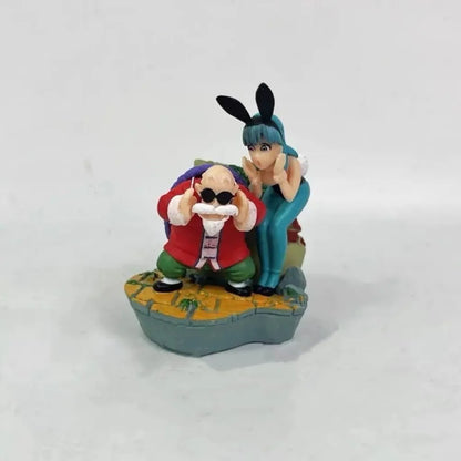 7-8cm Anime Dragon Ball Z Figure Master Roshi Bulma krillin Goku Action Figures Pvc Collection Model Toys for Gifts