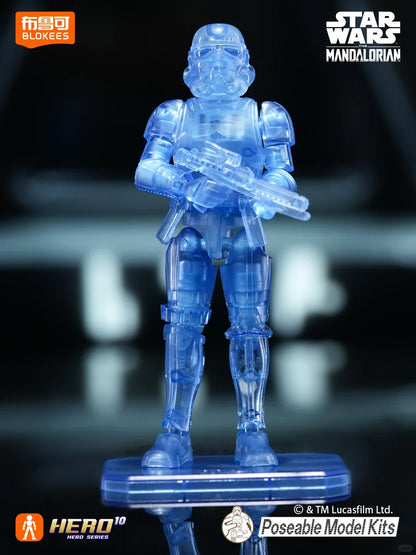 Original Blokees Star Wars Mandalorian Star Cluster Galaxy Version 03 Fire Suppression Blind Box Assembled Action Figure Model