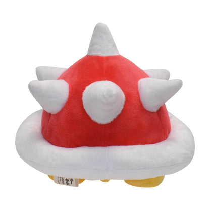 Spiny Shell Koopa Plush Toys Small Soft Stuffed Game Character with Spiky Koopa Back Cute Collectible for Fans Red 5.5inch