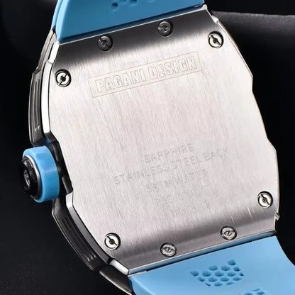 PAGANI DESIGN 2026 New Men's Skeleton Quartz Watch Japanese VH65 42MM Sapphire Glass Stainless Steel 50M Waterproof Reloj Hombre