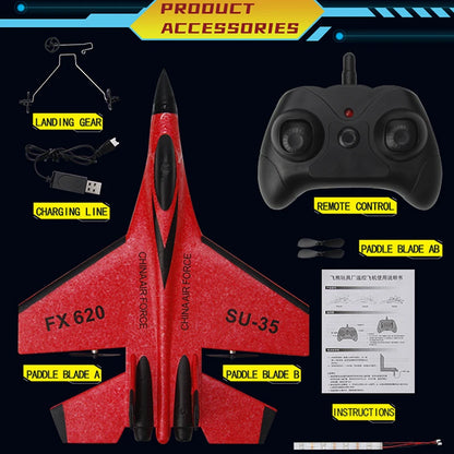 RC Foam Aircraft SU35 Rc Plane 2.4G Radio Control Glider Remote Control Fighter Glider Airplane EPP Foam Toys