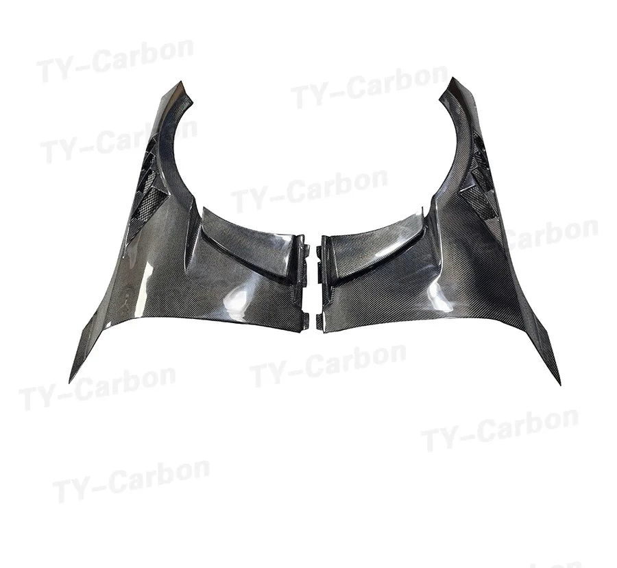 Car Front Fender Air Vent Trims For BMW M2 G87 2022+ Dry Carbon Fiber Fender Bumper Retrofit Replacement Body Kits FRP G87 M2